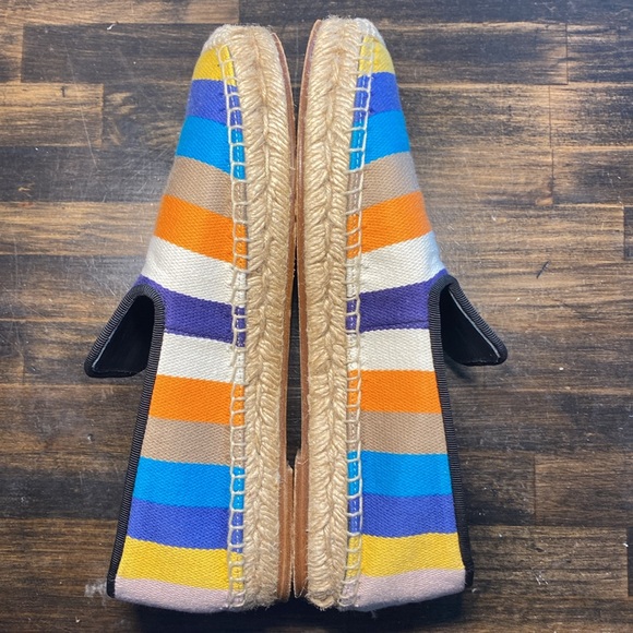 Celine Canvas Striped Espadrilles - Picture 6 of 12